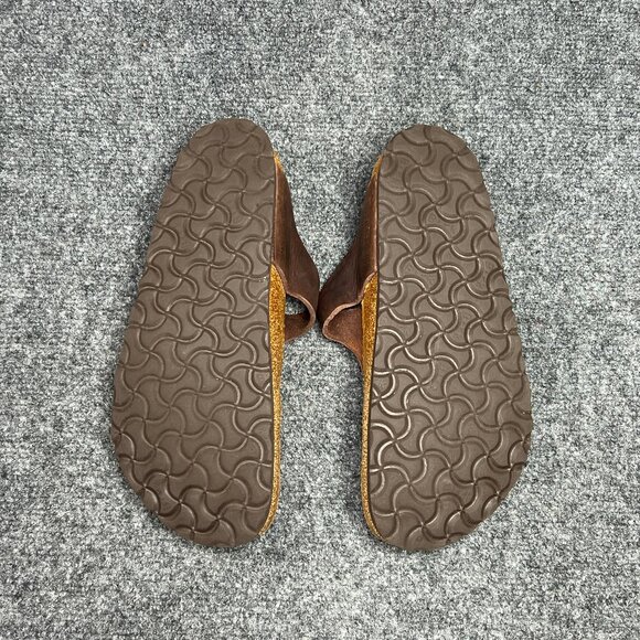 Birkenstock Gizeh Sandals Womens Size 8 Brown Oiled Leather Slip Thong Flip Flop - Picture 10 of 13